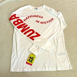 Zumba in Motion long Sleeve Tee. Unisex Size XS. BNWT